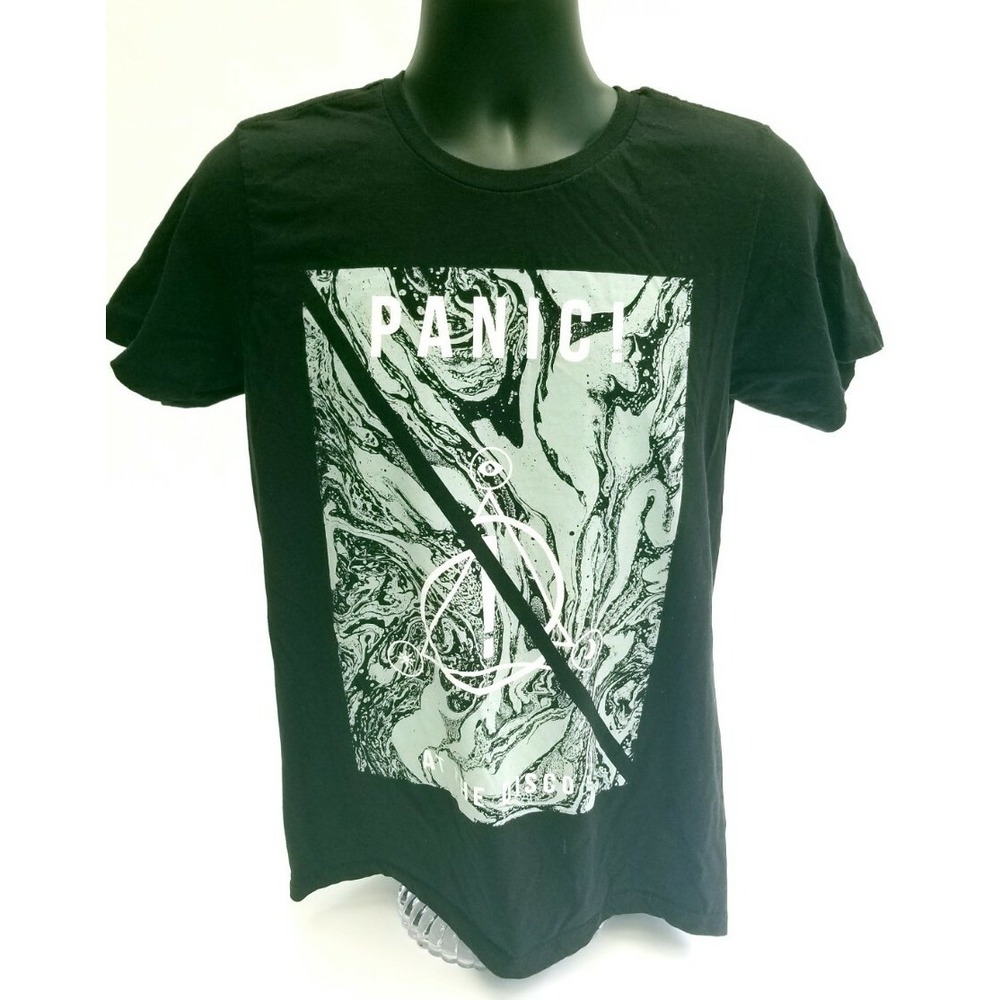 Panic! At The Disco MARBLED SYMBOLS T-Shirt M 100% Authentic Front & Back Design